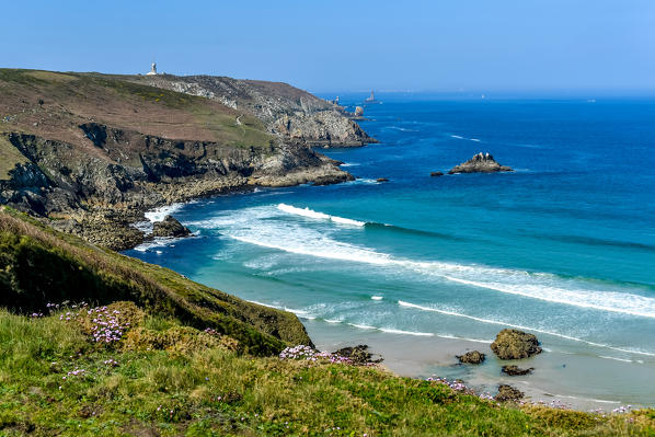 Route des Phares,lighthouse route, close to Pointe du raz,Britanny, France