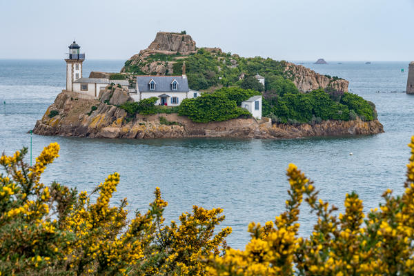 Ile Louët lighthouse, Route des Phares,lighthouse route, Britanny, France