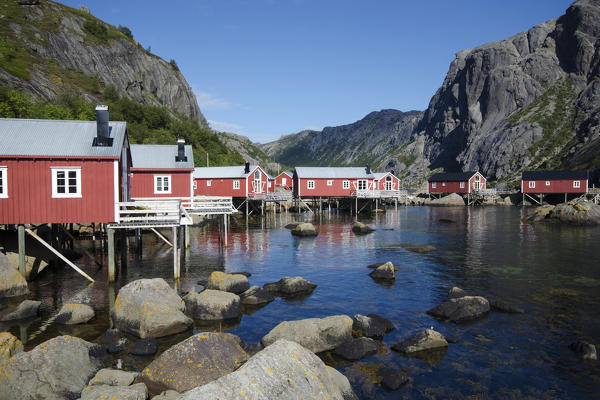 Fishermen houses,Lofoten Island, Norway, Europe