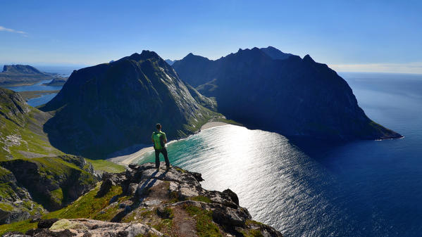 kvalvika, Lofoten Island, Norway, Europe