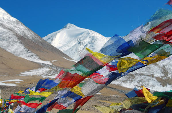 Tibetan flags on 