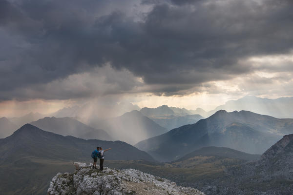 Nuvolau refuge, Belluno Province, Veneto District, Italy, Europe 
