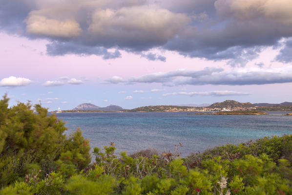 Porto Rotondo at dusk, Portisco (Olbia) Costa Smeralda, Olbia-Tempio province, Sardinia district, Italy