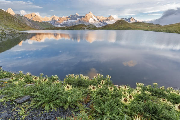 Lake Fenetre at sunrise,Switzerland,Europe
