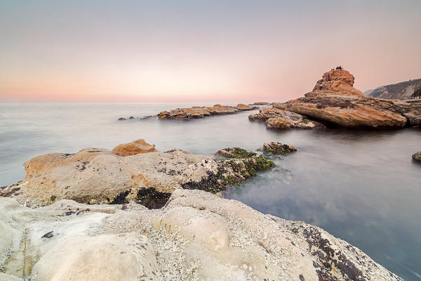 Passetto coast at sunset, Ancona,Marche,Italy