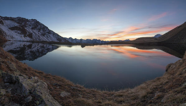 Sunset at Lake Leysser, Saint-Nicolas, Aosta Valley, Italy