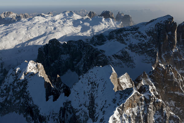 Paneveggio natural park, Pale di San Martino groups, Dolomites. Trento province, Trentino Alto Adige region. Italy, Europe 