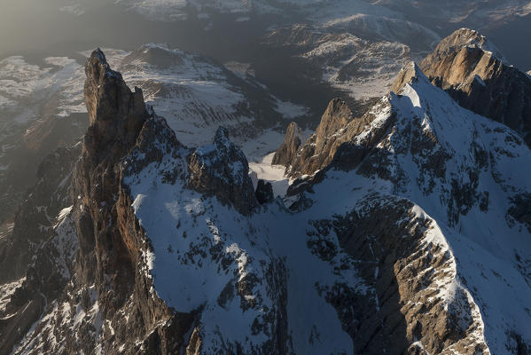 Cimon della Pala and Vezzana peak. Paneveggio natural park, Pale of San Martino groups, Dolomites. Trento province, Trentino Alto Adige region. Italy, Europe 