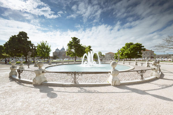 a view of Prato della Valle, one of the largest square in Europe, Padua province, Veneto, Italy, Europe, 