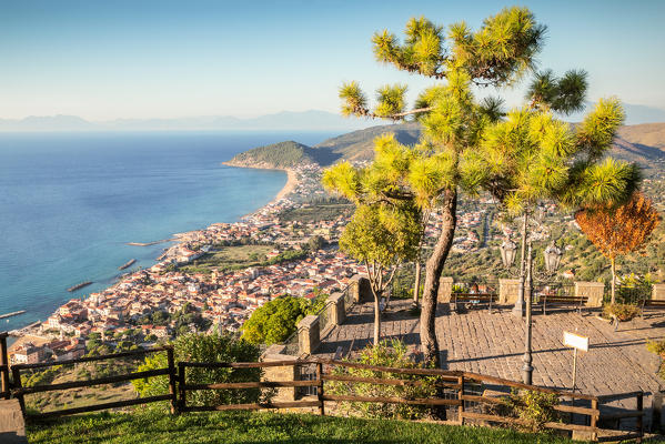 The view of the Cilentan Coast from Belvedere San Costabile, Cilento, Salerno province, Campania, Italy, Europe