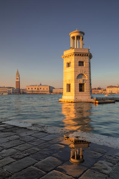 The lighthouse of San Giorgio Maggiore, Venice, Veneto, Italy, Europe