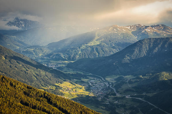 Uncertain Weather in the Wipptal Valley, Patscherkofel, Innsbruck, Tyrol, Austria, Europe