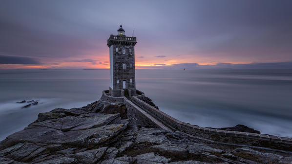 Kermorvan Lighthouse, Le Conquet, Brest, Finistère departement, Bretagne - Brittany, France, Europe