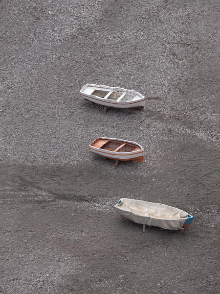 Boats on the beach, Cetara, Salerno province, Campania, Italy, Europe