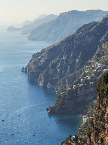 Amalfi Coast from the Path of Gods, Nocelle, Salerno, Campania, Italy, Europe