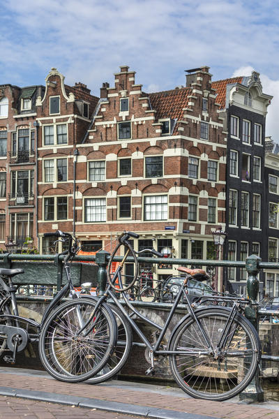 The Grachtengordel district near the Prinsengracht canal in Amsterdam (North Holland, Netherlands)