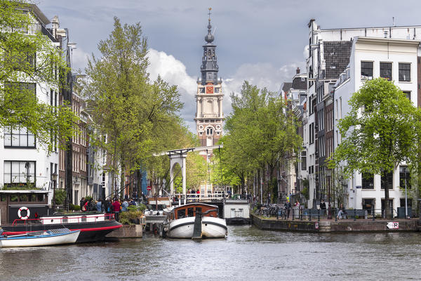 The Zuiderkerk (Southern Church) in the Nieuwmarkt area of Amsterdam (North Holland, Netherlands)