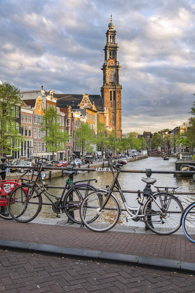 The Westerkerk (Western Church) in the Grachtengordel area of Amsterdam (North Holland, Netherlands)