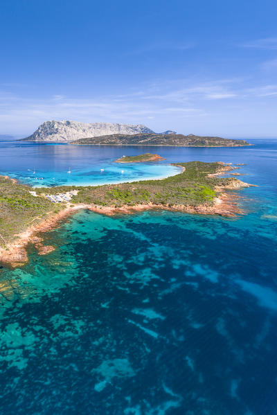 Capo Coda Cavallo and the Island of Tavolara (San Teodoro, Sassari province, Sardinia, Italy, Europe)
