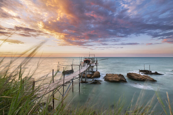 Trabocchi Coast: Trabocco Punta Torre at sunset (Fossocesia, province of Chieti, Abruzzo, Italy)