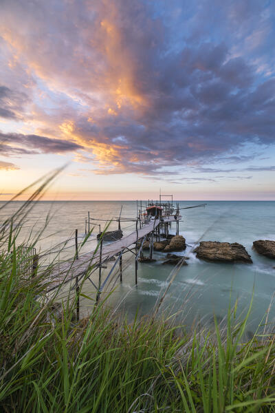 Trabocchi Coast: Trabocco Punta Torre at sunset (Fossocesia, province of Chieti, Abruzzo, Italy)