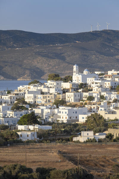 The village of Adamantas in Milos (Plaka, Milos Island, Cyclades Islands, Greece, Europe)