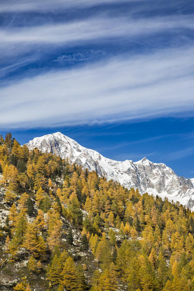 The Mont Blanc (Lake Arpy, Morgex, Aosta province, Aosta Valley, Italy, Europe)