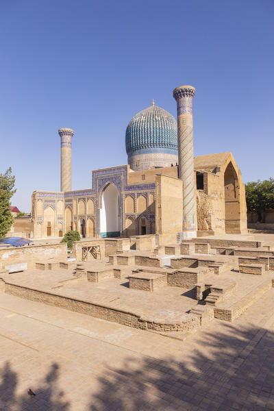 Tamerlane mausoleum in Samarkand. Sammarcanda, Uzbekistan, Central Asia.