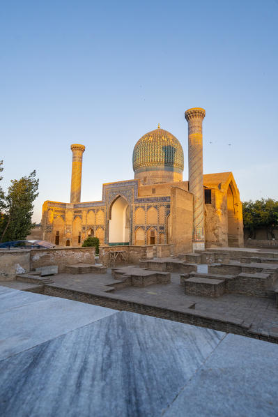 Tamerlane, Timur, mausoleum in Samarkand, Uzbekistan, Central Asia.