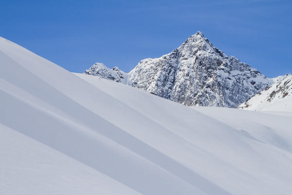 Greenland landscape during winter after a snowfall
