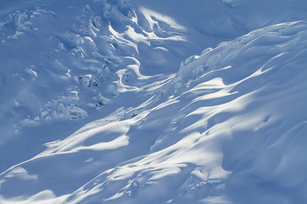 Glacier details in Canada mountains
