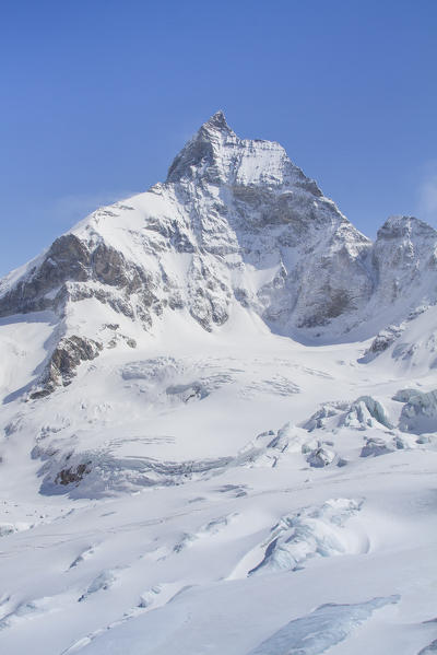 Europe, Switzerland, Zermatt. Matterhorn Tiefnatten glacier