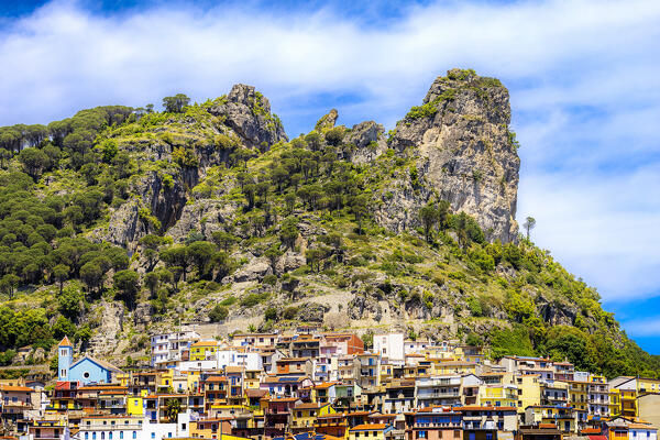 Village of Ulassai, Ogliastra province, Sardinia, Italy
