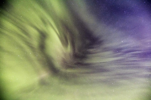Northern lights. Norway, Lapland, Europe.