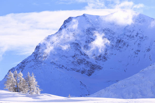 Fletschhorn after a heavy snowfall. Simplon Pass, Canton of  Valais/Wallis, Switzerland.