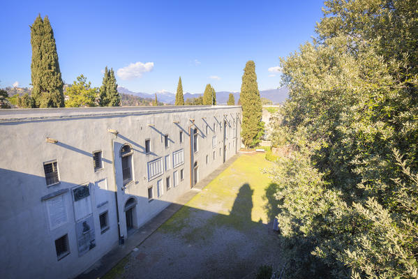 Rocca di Bergamo(Bergamo fortress),seat of the historical museum of 800.  Bergamo, Lombardy, Italy.
