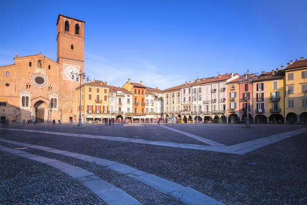 Piazza della Vittoria(Vittoria square). Lodi, Province of Lodi, Lombardy, Italy, Europe.
