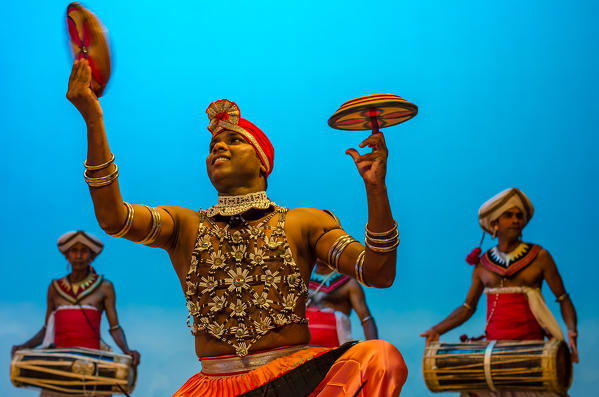 Kandy, Central Province, Sri Lanka, Southern Asia. One moment of the 