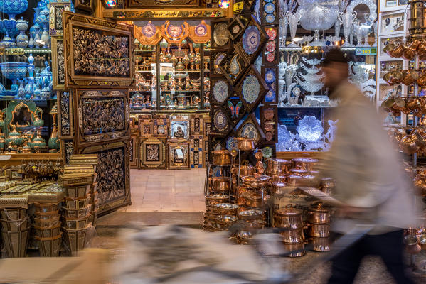 Isfahan, Isfahan Province, Iran, Central Asia. Isfahan's vibrant bazaar