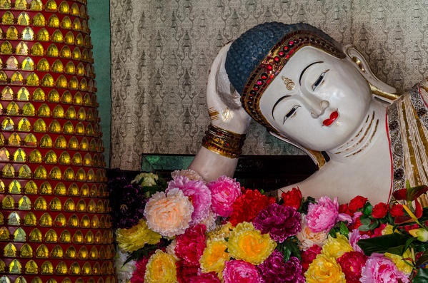 A Buddha statue at the White Horse Temple in Luoyang, Henan, China