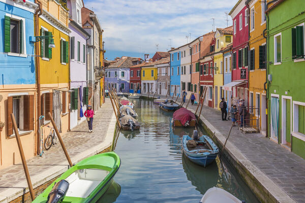 Burano island, Venice, Veneto, Italy, Europe