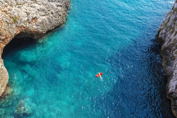 Gagliano del Capo, province of Lecce, Salento, Apulia, Italy. View from Ciolo bridge