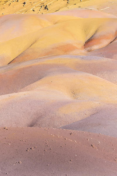 The seven colored earths. Chamarel, Black River (Riviere Noir), Mauritius, Africa