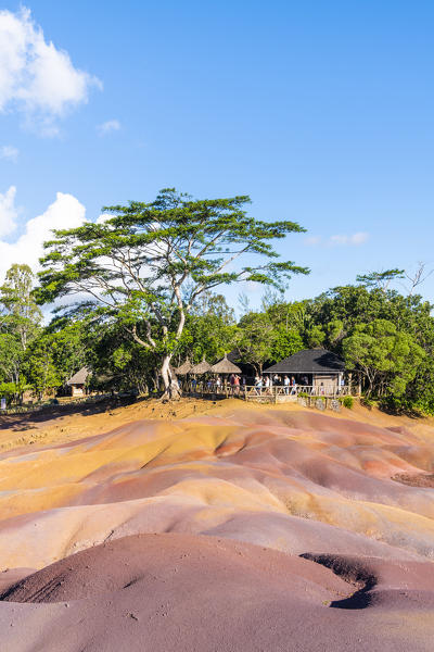 The seven colored earths. Chamarel, Black River (Riviere Noir), Mauritius, Africa