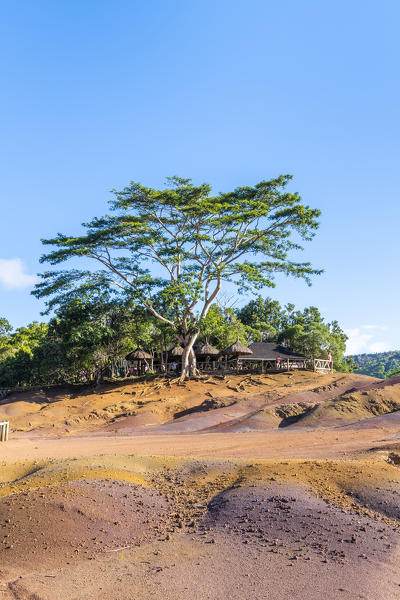 The seven colored earths. Chamarel, Black River (Riviere Noir), Mauritius, Africa