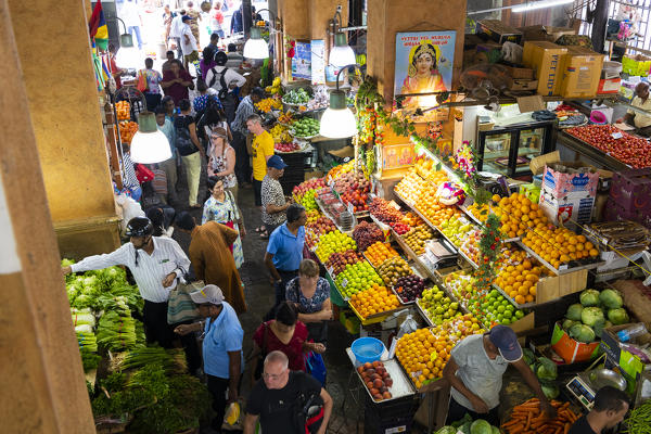 The Central market of Port Louis city. Port Louis district, Mauritius, Africa
