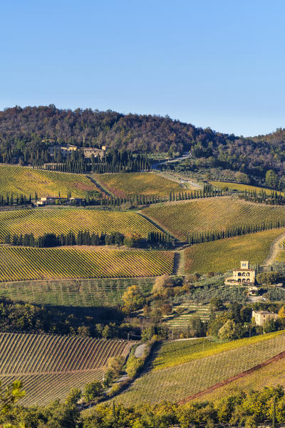Albola castle, Radda in Chianti, Siena, Tuscany, Italy.