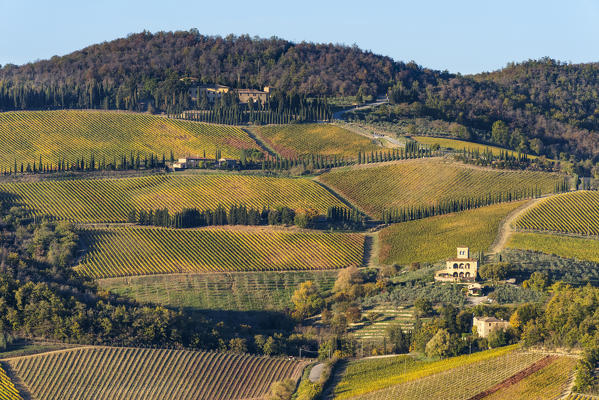 Albola castle, Radda in Chianti, Siena, Tuscany, Italy.