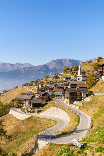 Vernamiege village, Canton of Valais, Switzerland, Europe