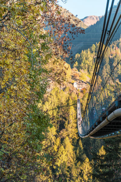 Goms bridge, Bellwald, Canton of Valais, Switzerland, Europe